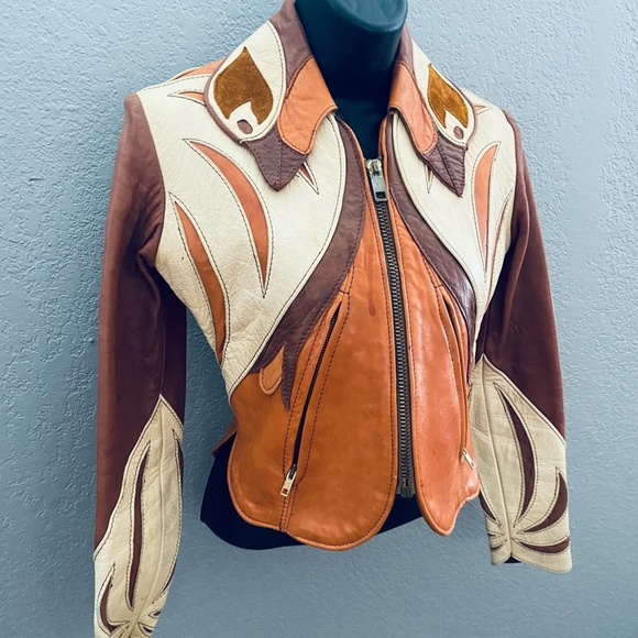 East West Musical Instruments Vintage late 60s early 70s Soft Leather Jacket! - Picture 4 of 10